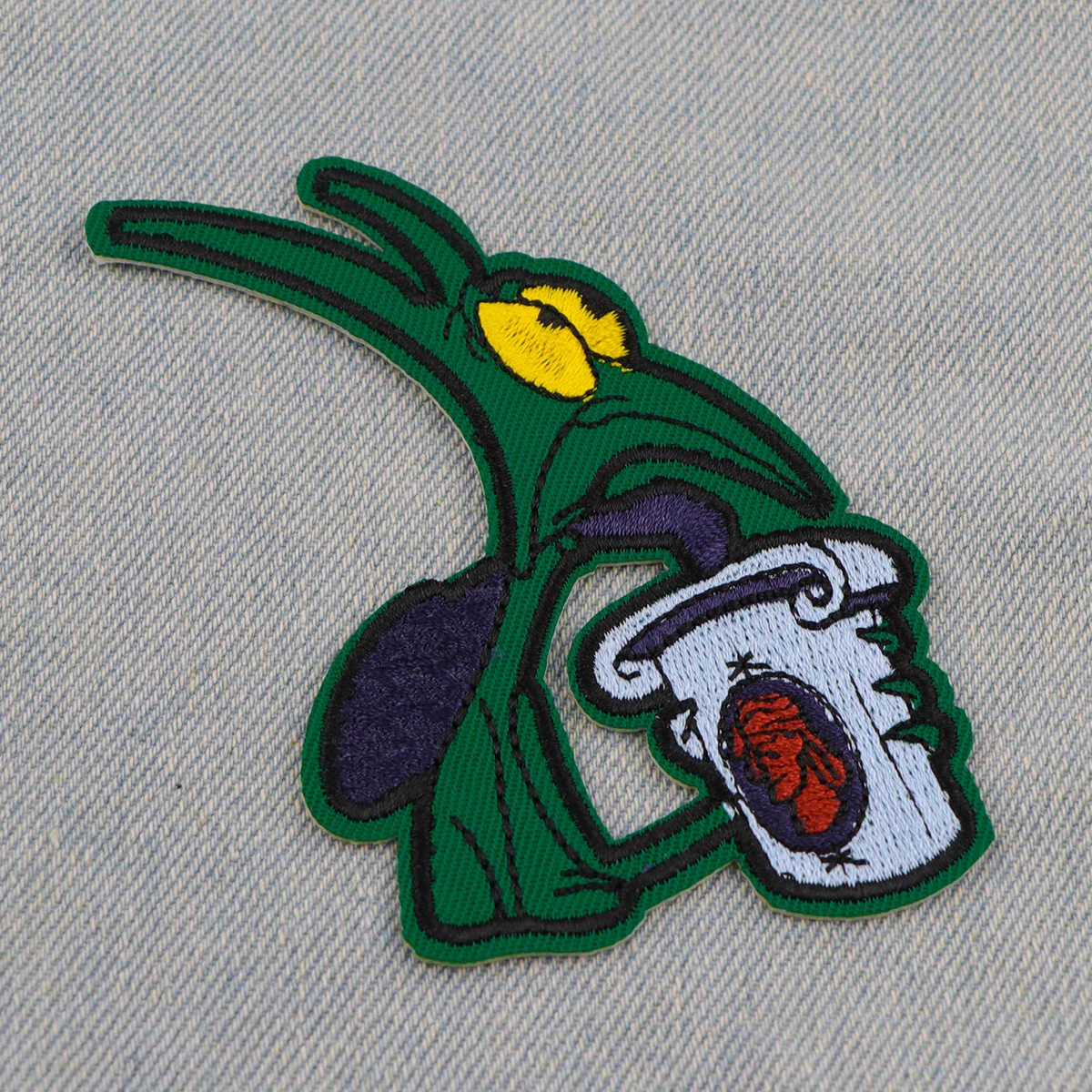 Cute Monster Patch Cartoon Alien Embroidery Patch Iron On Patches For Clothing Thermoadhesive Patches On Clothes DIY Sew Badges