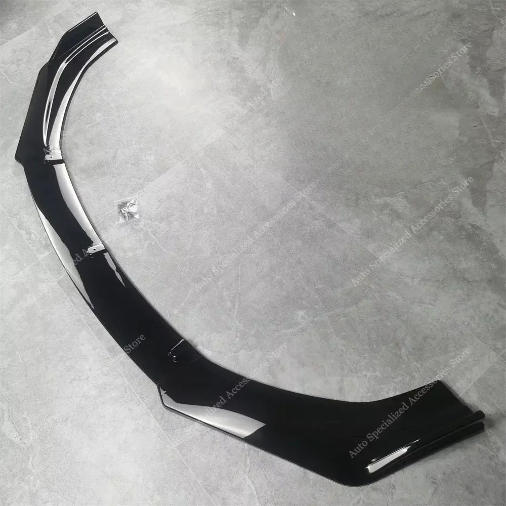 Gloss Black Front Bumper Lip Spoiler Splitter Diffuser For VW  Scirocco III MK3 MK3.5 R 2010-2017 Bodykits Tuning Mods UV Coat