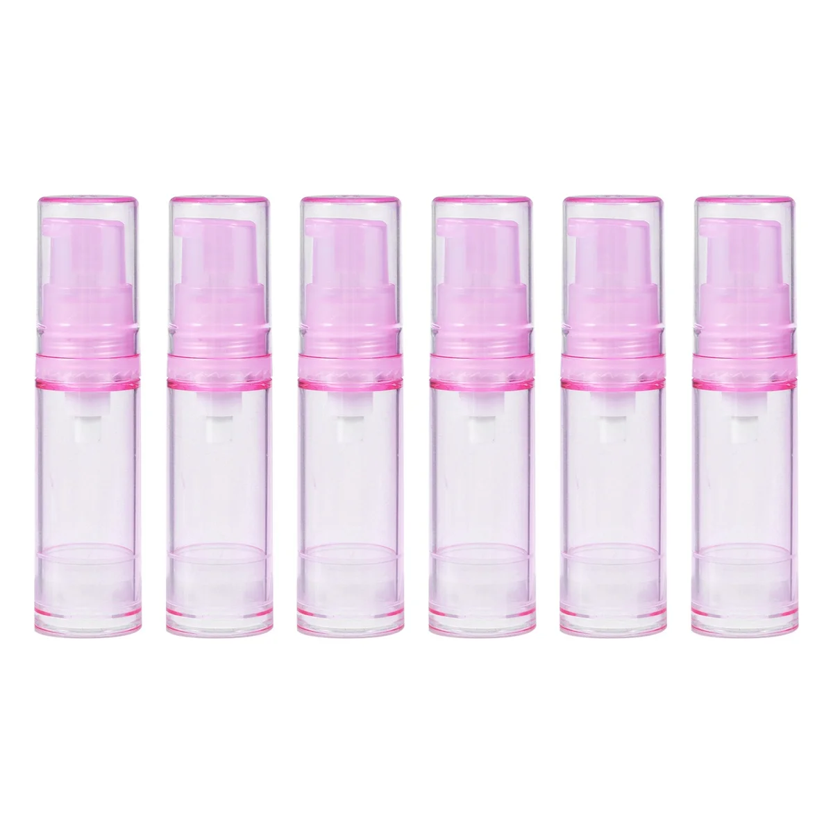 

6 Pcs Vacuum Bottle Travel Jars Spray for Water Liquid Pump Empty Lotion Container Refillable Airless