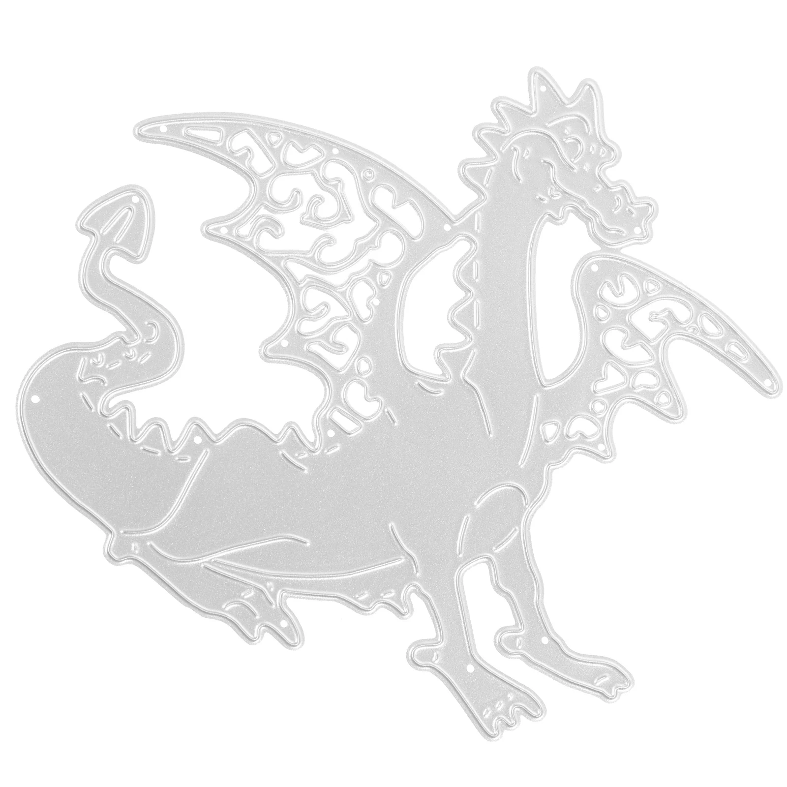 

DIY Carbon Steel Cutting Dies Dragon Embossing Stencil Chameleon Knife Mold Reusable Metal Silver Scrapbooking Crafts
