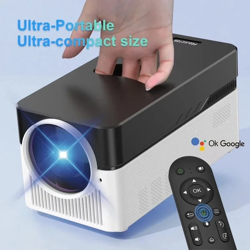 

Projector 900 Ansi LM Allwinner H716 2+32GB Android 11 WiFi 6 1080P Remote Control Electric Focusing Home Projector