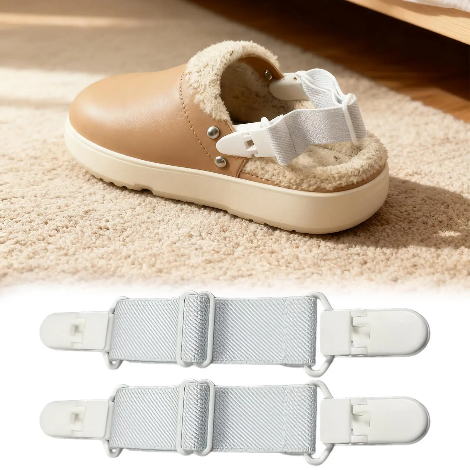 

Boot Straps For Jeans 2 Piece Adjustable Clips Pant Keeper Pants Stirrup Leg Straps For Women Men Riding Biker Jeans Mitten