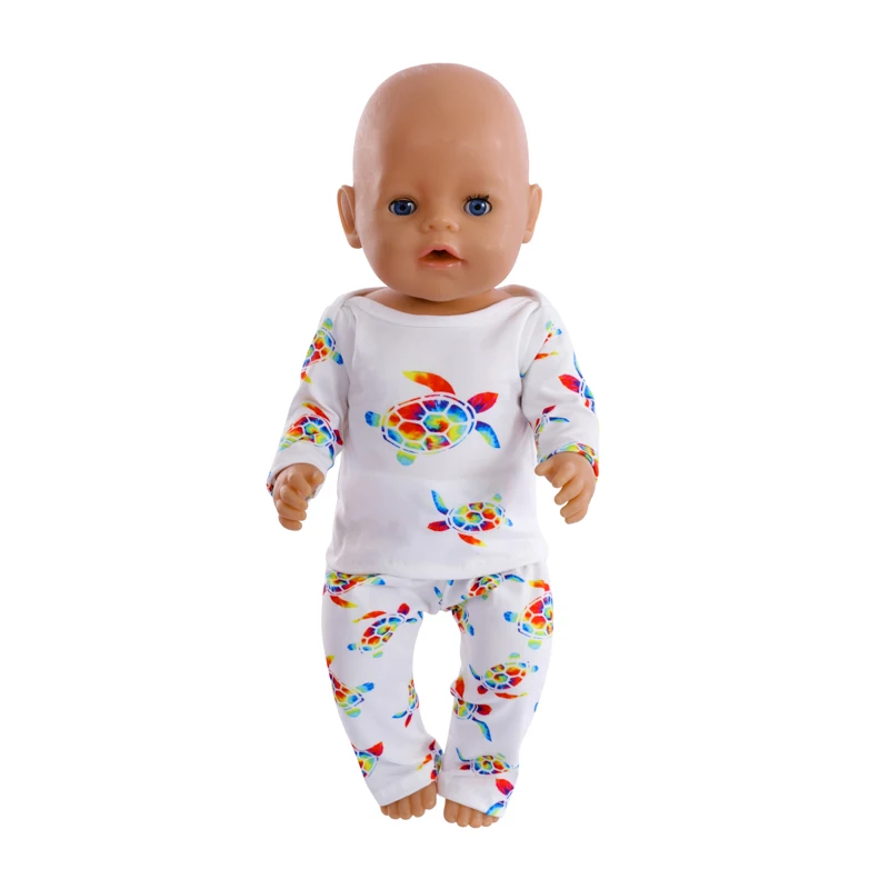 귀여운 팬더 앵무새 세트 인형 옷, 미국 소녀 인형, 어린이 생일 축제 선물, 43 cm