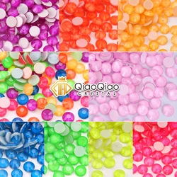 Fluorescenza Hot Fix strass cristallo cristallo nottilucenti caramelle colori Neon ferro su strass стразы per decorazioni di abbigliamento