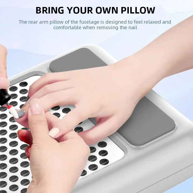 Nail Dust Extractor Vacuum Machine, Adjustable Speed & Reusable Filter for Professional Manicure, Clean Air Salon Equipment