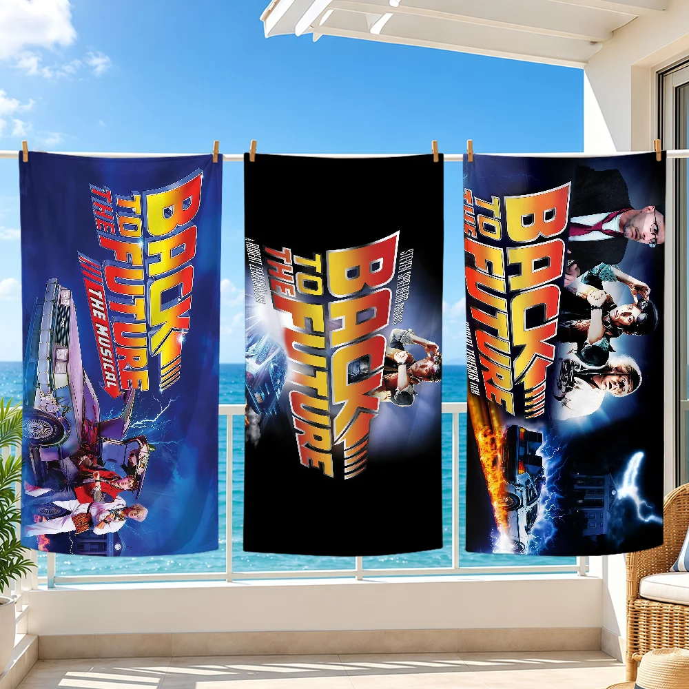 Film B-Back To F-Future Classic Towel Bath Beach Oversized Soft Ultra Absorbent Quick Drying Large Pool Travel Camping Bathroom