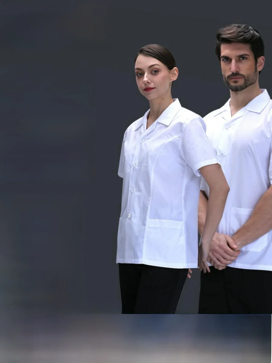 

Мужская униформа повара с длинным рукавом, рабочая одежда для пекарни, дышащая ткань из смесового хлопка, летняя коллекция, наряды для поваров ресторанов