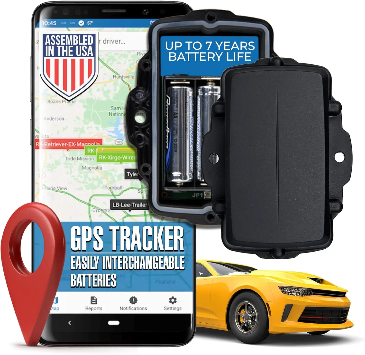 

Waterproof 4G/5G GPS Tracker for Vehicles & Trailers - Anti-Theft, Long Battery, Real-Time Tracking with Geofence