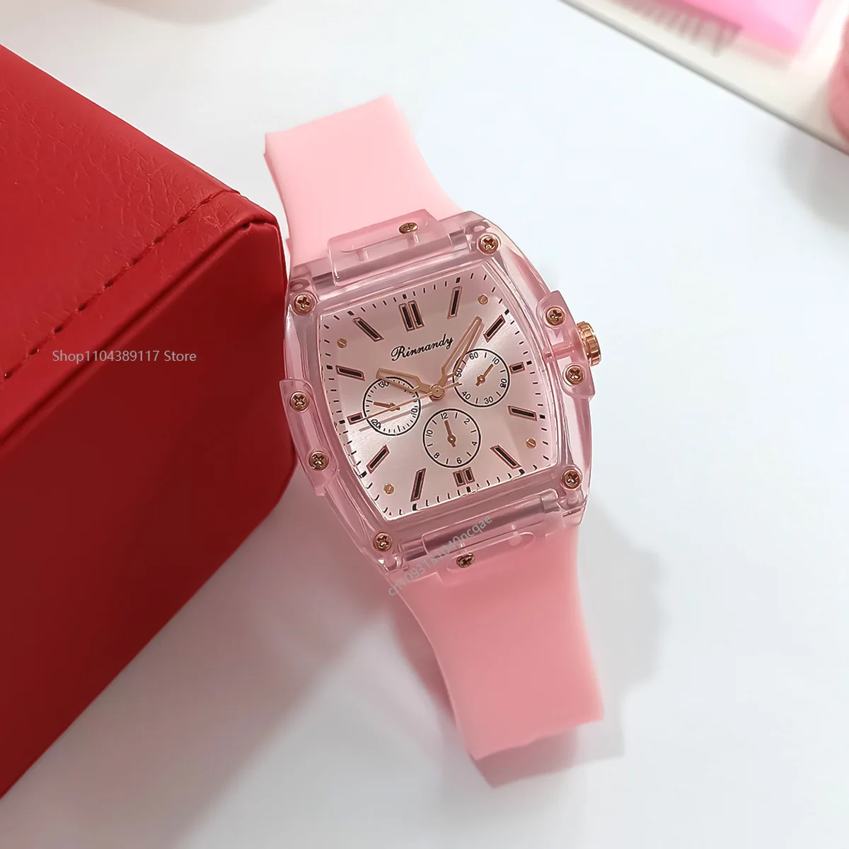 كاندي اللون النساء الساعات أزياء العلامة التجارية الفاخرة النساء ووتش سيليكون حزام الكوارتز ساعة اليد السيدات ساعة هدية Relogio Feminino
