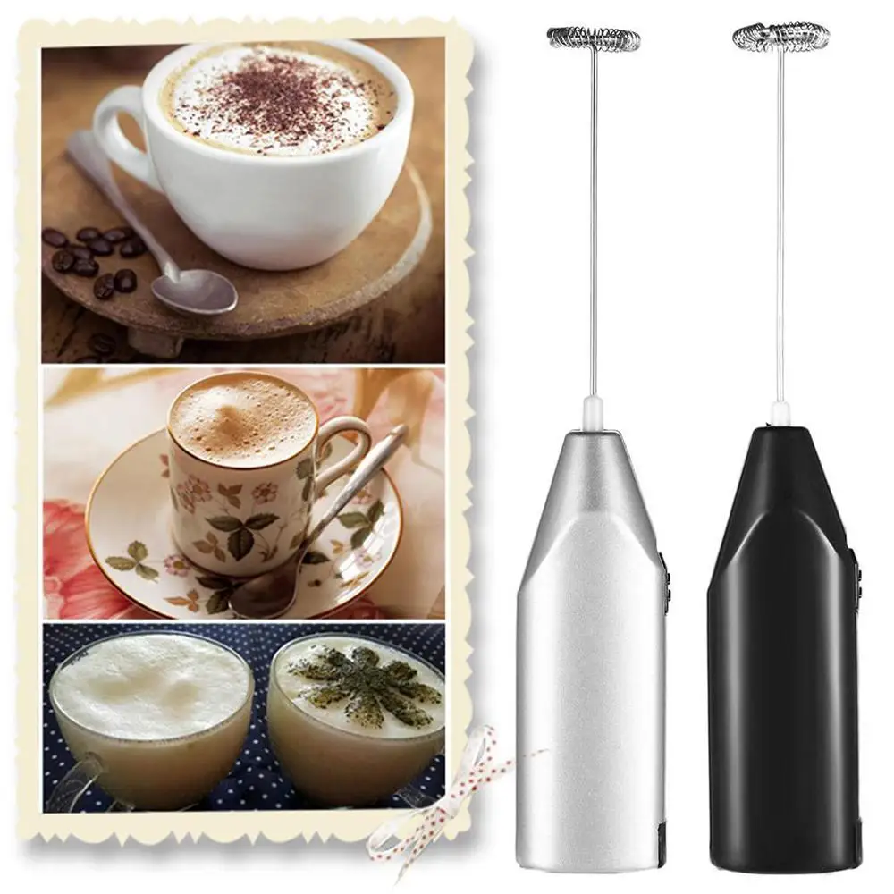 Portable Electric Coffee Mixing Handheld Eggbeater Bubble Drink Stir Bar Creative Electric Whisk Mini Mixer Milk Coffee Whisk