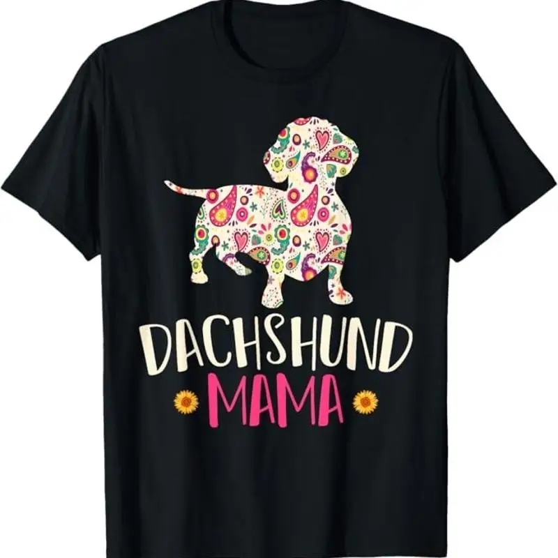 

Mothers Day Wiener Mom Weenie Dog Vintage Dachshund T Shirt