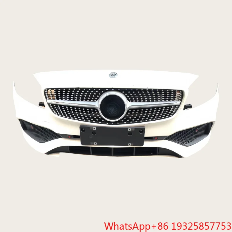 For -A-Class W176 New Car Bumper Radiator Grille Brake Light Bumper Front Panel Assembly