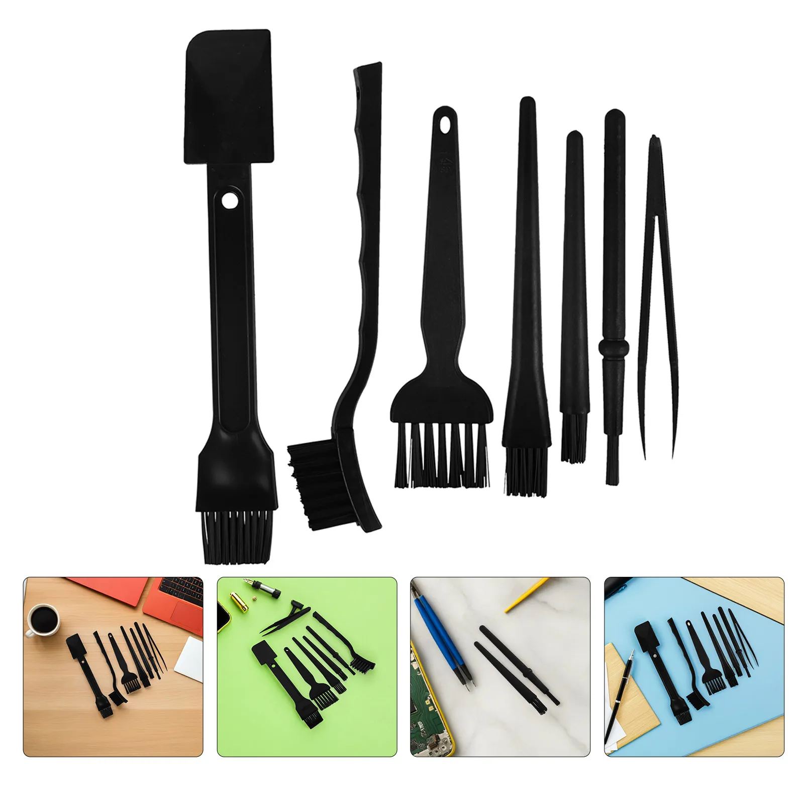 

2Sets Anti Static Brush Kit Multi Function Keyboard Laptop Phone Screen Cleaner Electronic Device Cleaning Set