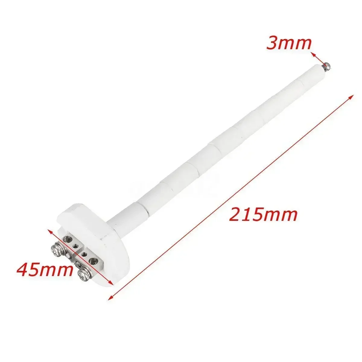 High Temperature K Type Thermocouple Sensor Ceramic Kiln Furnace 2372F 1300C 3mm Stainless Steel Probe 1300 Degree