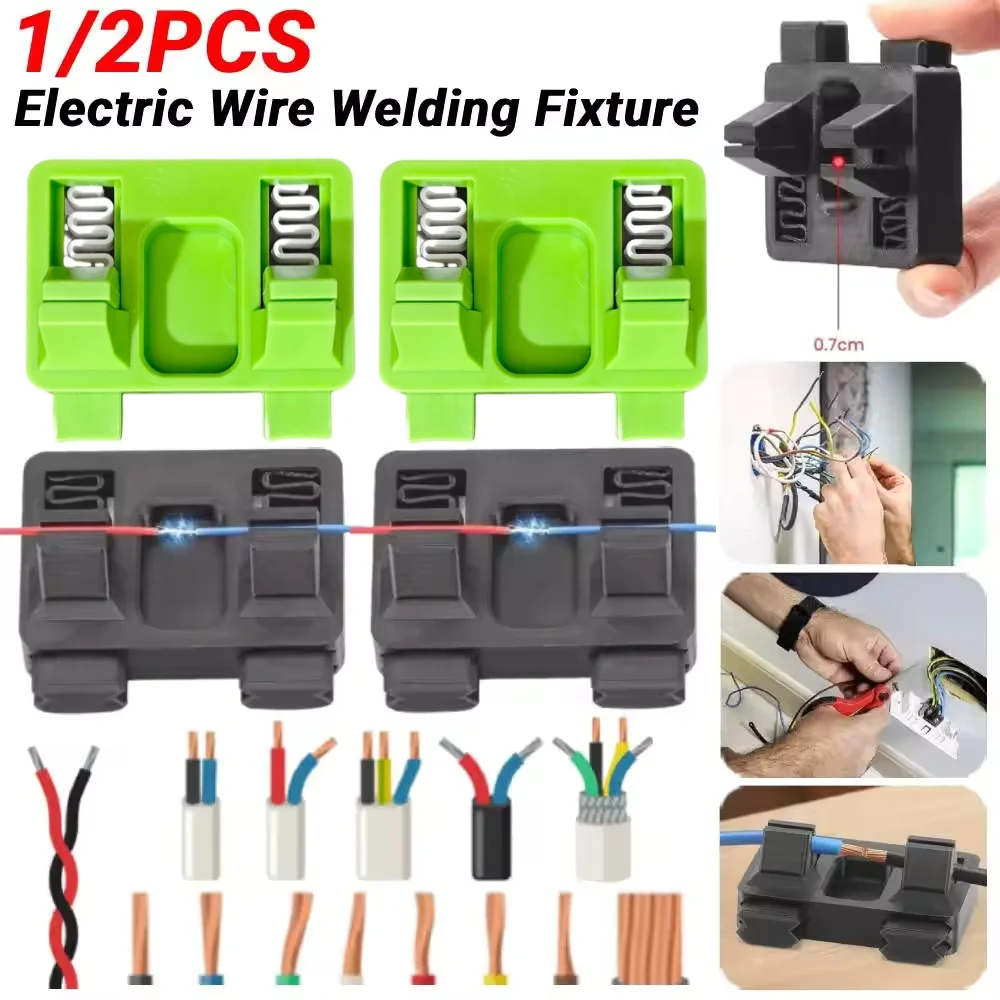 

ABS Electric Welding Wire Soldering Fixture High Temperature for 0.1-0.7cm Thick And Thin Wire Clamps Welding Repair Tools