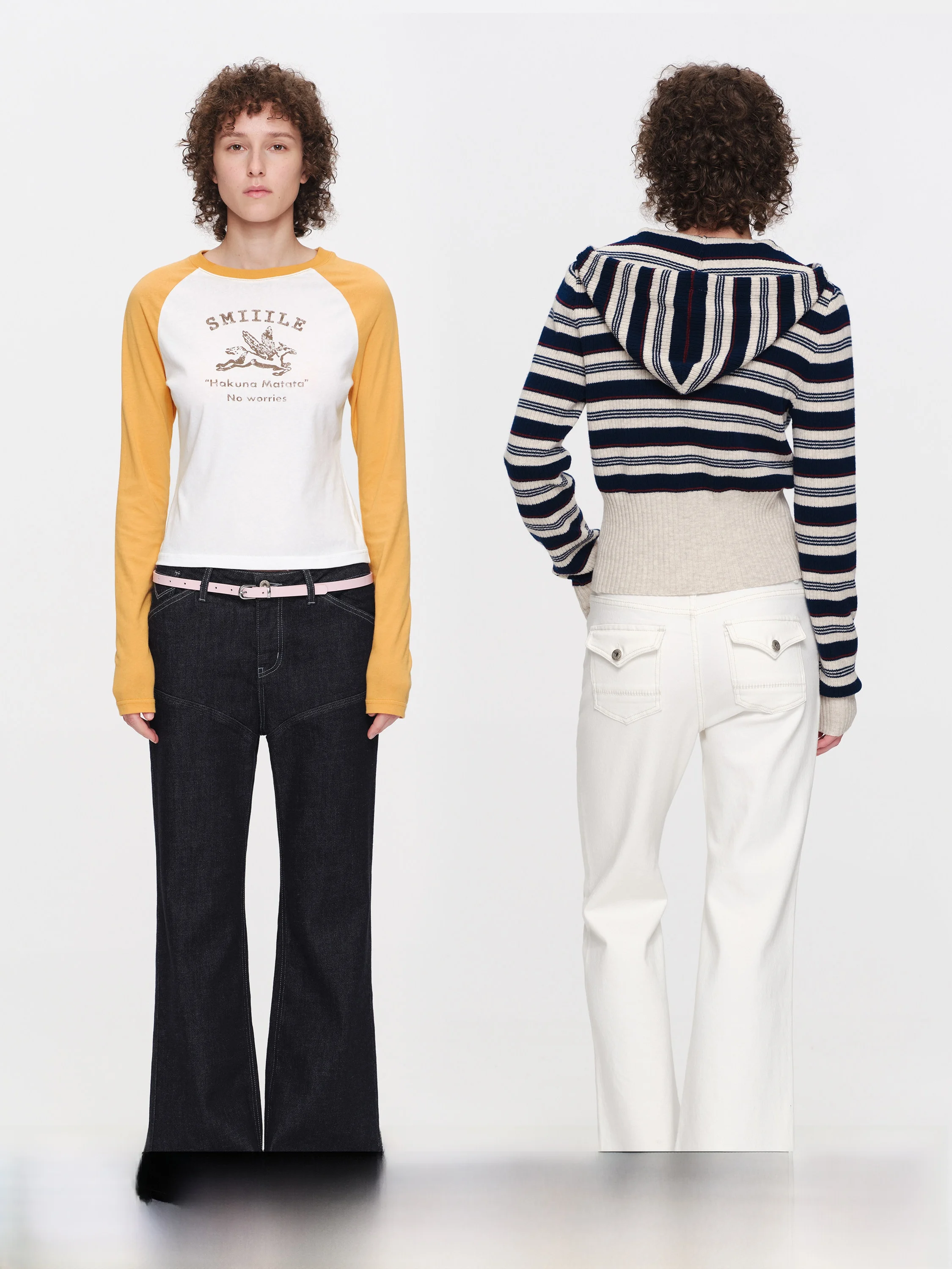 

Ретро джинсы свободного кроя оригинального цвета с микро-клешем, низкой посадкой, драпировкой и широкими штанинами, укороченные (9/10), SMIIILE