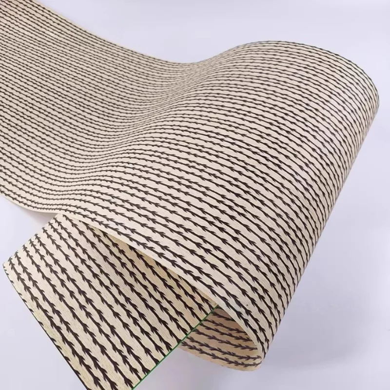 250X58cm High-Tech Jade Willow Pattern Wood Veneer for Accent Interior Walls Decor Furniture Cabinets Doors Table Panels Veneer