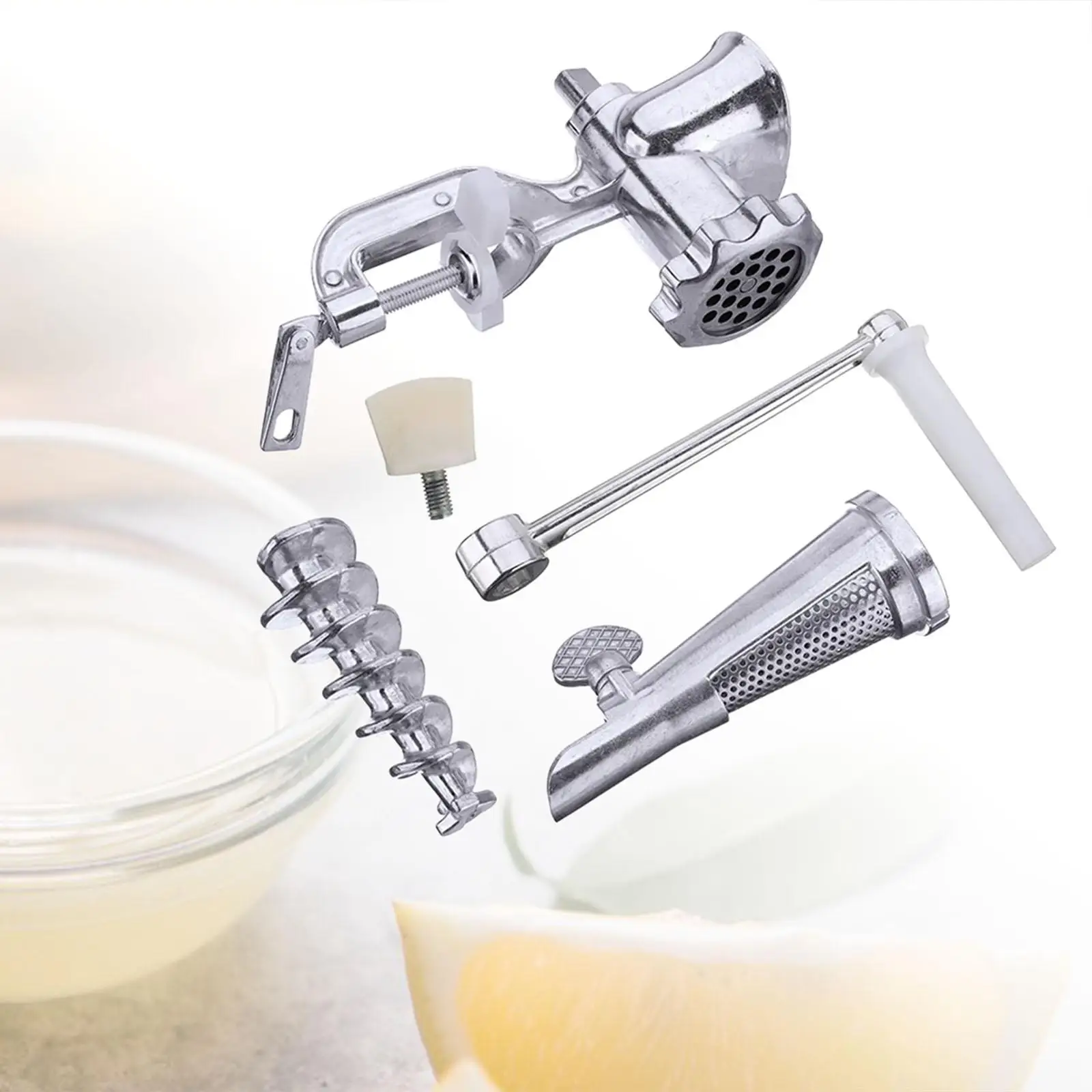 Manual Fruit Juicer Meat Vegetable Grinder Aluminum Alloy Hand Press Reusable Orange Squeezer Kitchen Supplies