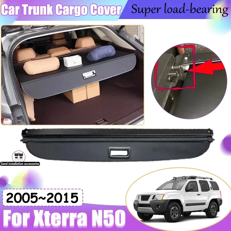 Car Trunk Curtain For Nissan Xterra N50 2005~2015 2014 Security Partition Board Auto Parts Board Interior Covers Car Accessories