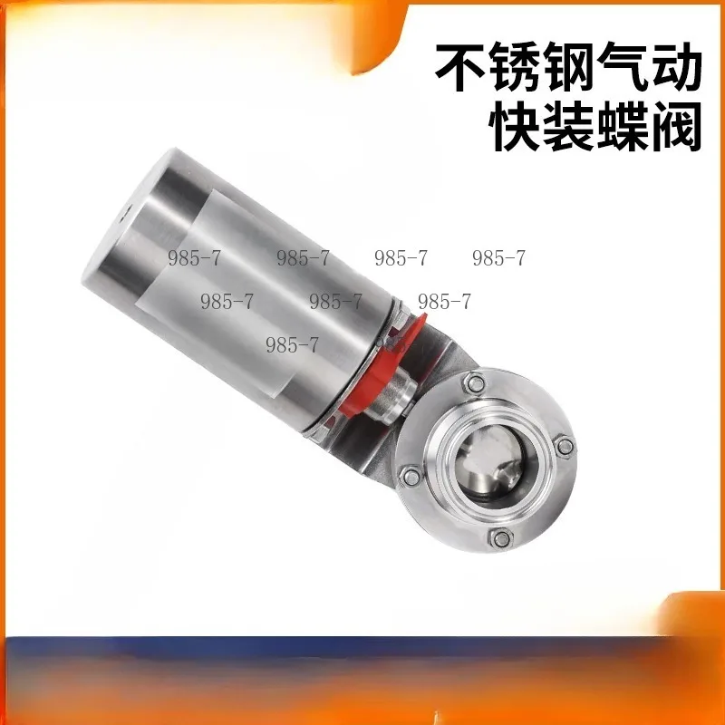 Sanitary 304 Pneumatic Valve, Clamp Plus Welded End Structure with Single Acting Spring Return Function