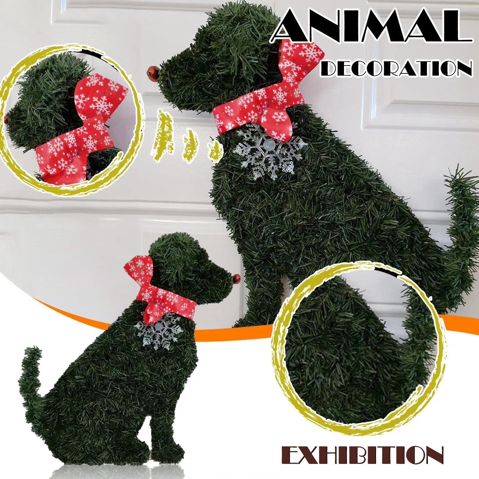 

Wall Decoration Wall Door Hangings for Room Decor Handmade Labrador Dog Christmas Puppy X Indoor Outdoor Head