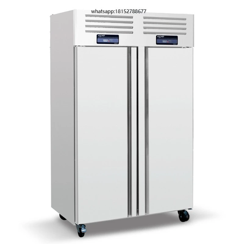 cooled double - door temperature - controlled customizable commercial freezer for cold storage
