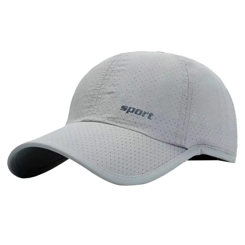 Unisex Wide Brim Mesh Baseball Cap Breathable Adjustable Sun Hat Quick-drying Sunscreen Hat Outdoor Sports