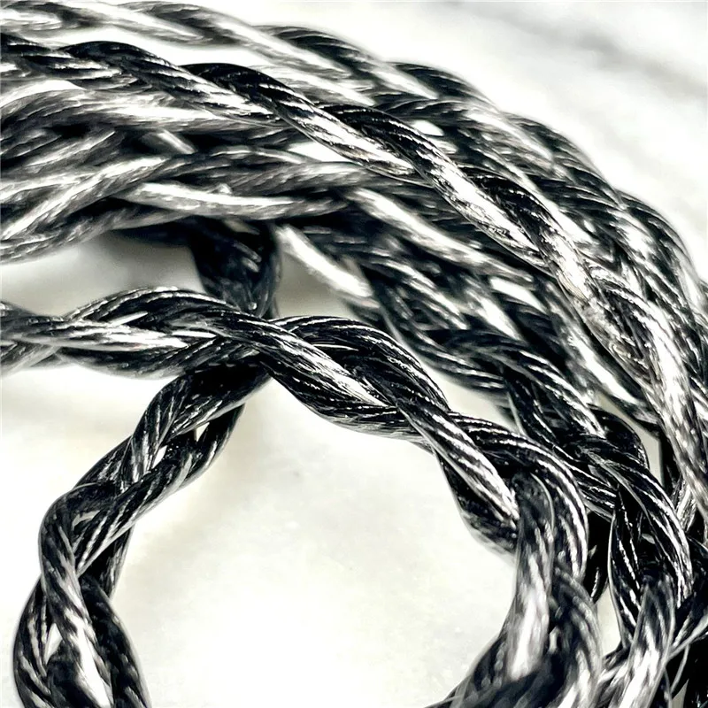 Night Oblivion Butastur 2Pin 0.78mm 4 Shares OCC HiFi Earphone Replacement Cable IEM Upgrade Cable with 3-in-1 Modular Plugs