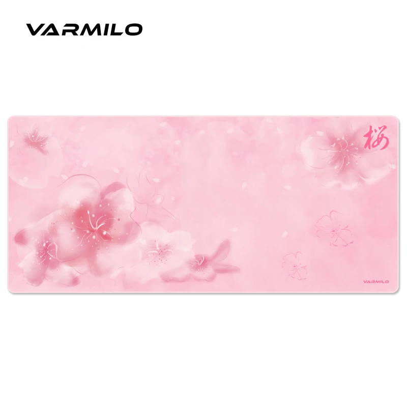 Original Varmilo Mouse Pad XL 35.4x15.7 Inch Sakura Pink Butterfly Game Tiger Mice Mat Mause Desk Keyboard Tablet Pad Seam PC