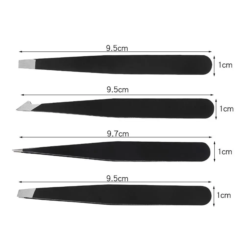 Outils de maquillage plats de voyage avec sac, autocollants à double paupière, épilateur, pince à épiler, kit de pincettes à cils