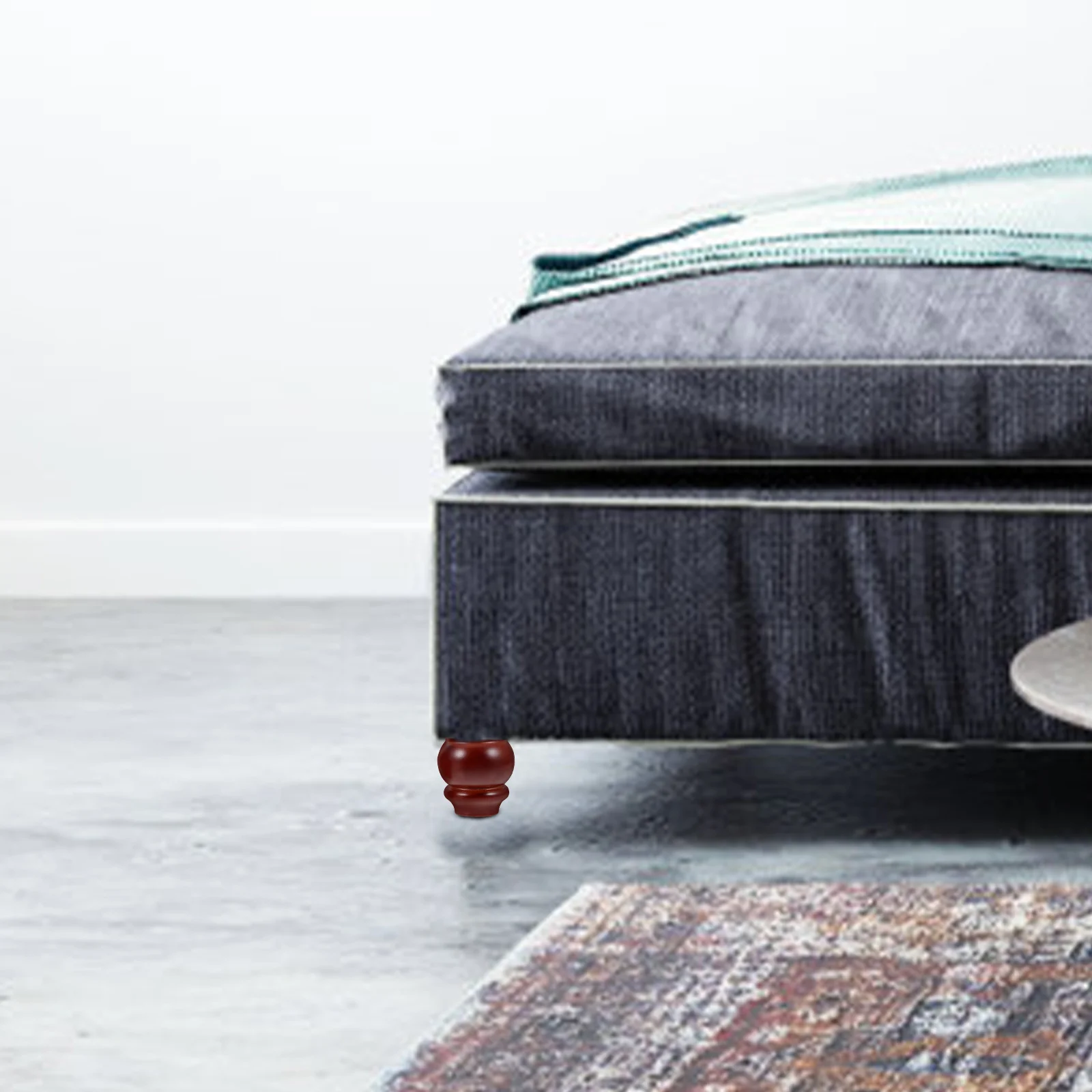 

2Pcs Wooden Furniture Legs Chair Table Sofa Cabinet Feet Replacement Small Wood Legs Home Use Wooden Box Foot Base