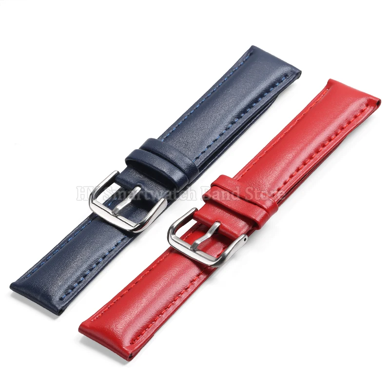 12 مللي متر 13 مللي متر 14 مللي متر 15 مللي متر 16/17/18 مللي متر 19/20/21/22/23/24 مللي متر الجلود حزام ساعة اليد مقاوم للماء لينة سوار مريح العالمي المعصم الفرقة