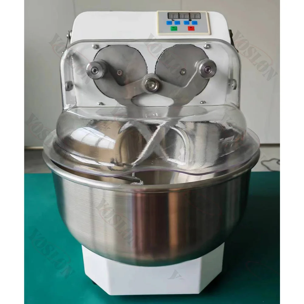 YOSLON Dough Kneader Machine 20L Industrial Twin Double Arm Dough Mixer Bread Mixing Machine Heavy  Dough Mixer