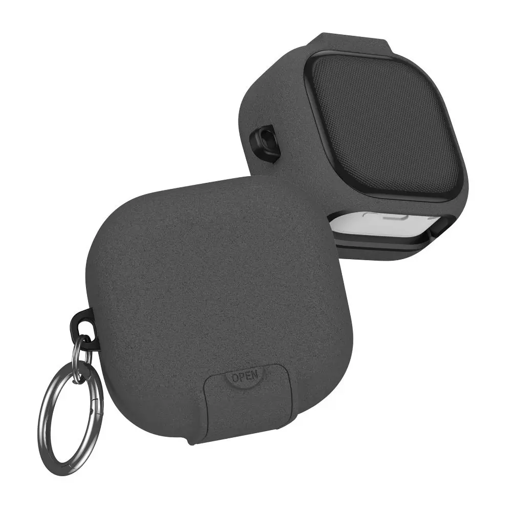 Anti-fall Phone Holder Earphone Case with Keychain Wear-resistant Bluetooth Headphone Cover for Samsung Galaxy Buds 4/4Pro