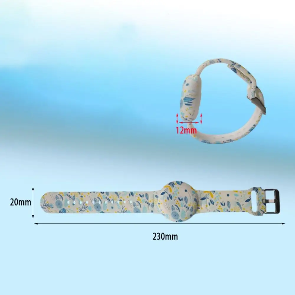 New Waterproof Watch Strap Replacement Adjustable Bracelet Fully Protected Soft Wristband for Apple Airtag