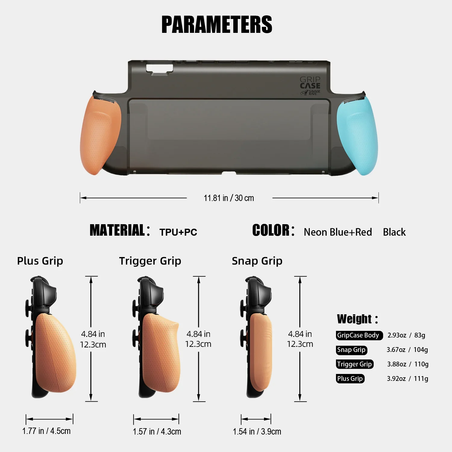 Savage Raven firmy Skull & Co. GripCase z wymiennym ergonomicznym etui ochronnym GripCase do Nintendo Switch 2 — zdjęcie produktu 6