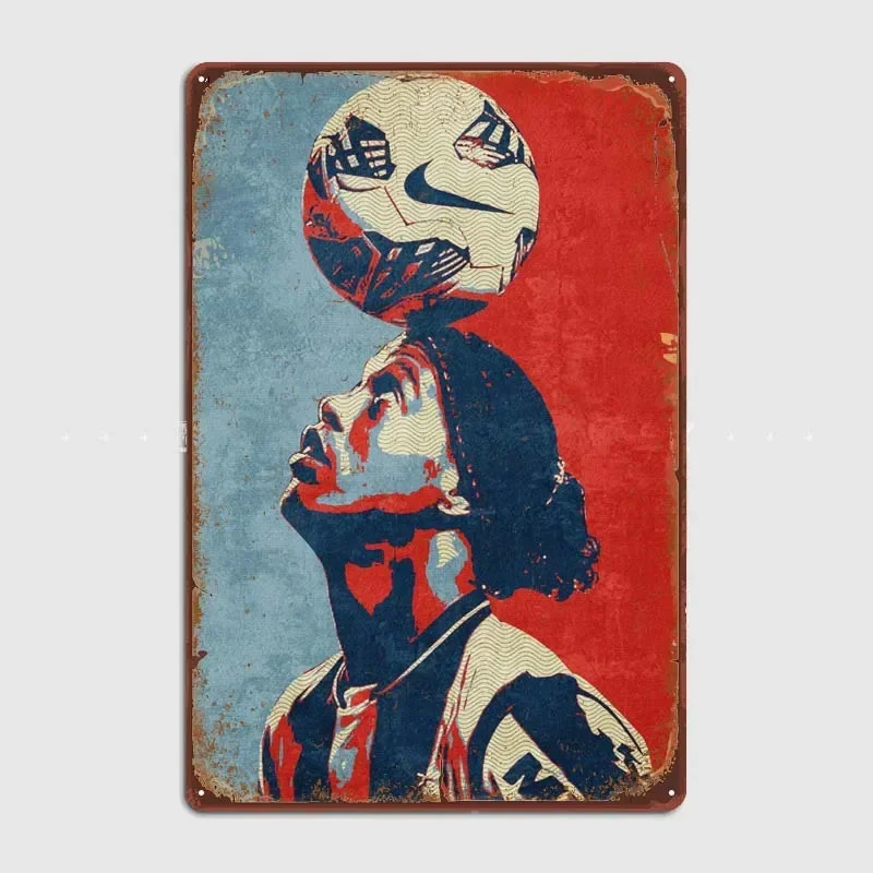 Ronaldinho Wall Decoration Retro Vintage Metal Sign Tin Signs for Bar Garage Art Wall Decoration Decor for Room Home Decor Items