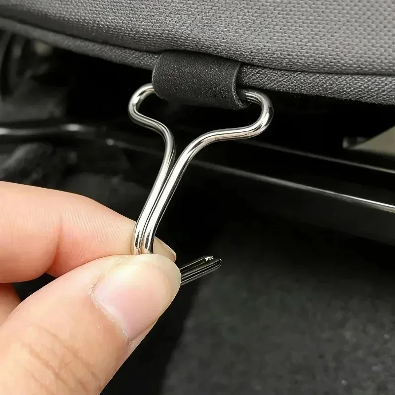 10sets Car Seat Covers Chucks Metal Hooks Locking Clip Plastic Fixed Buckles Car Seat Cover Plum Plate Metal Hooks Car Accessory