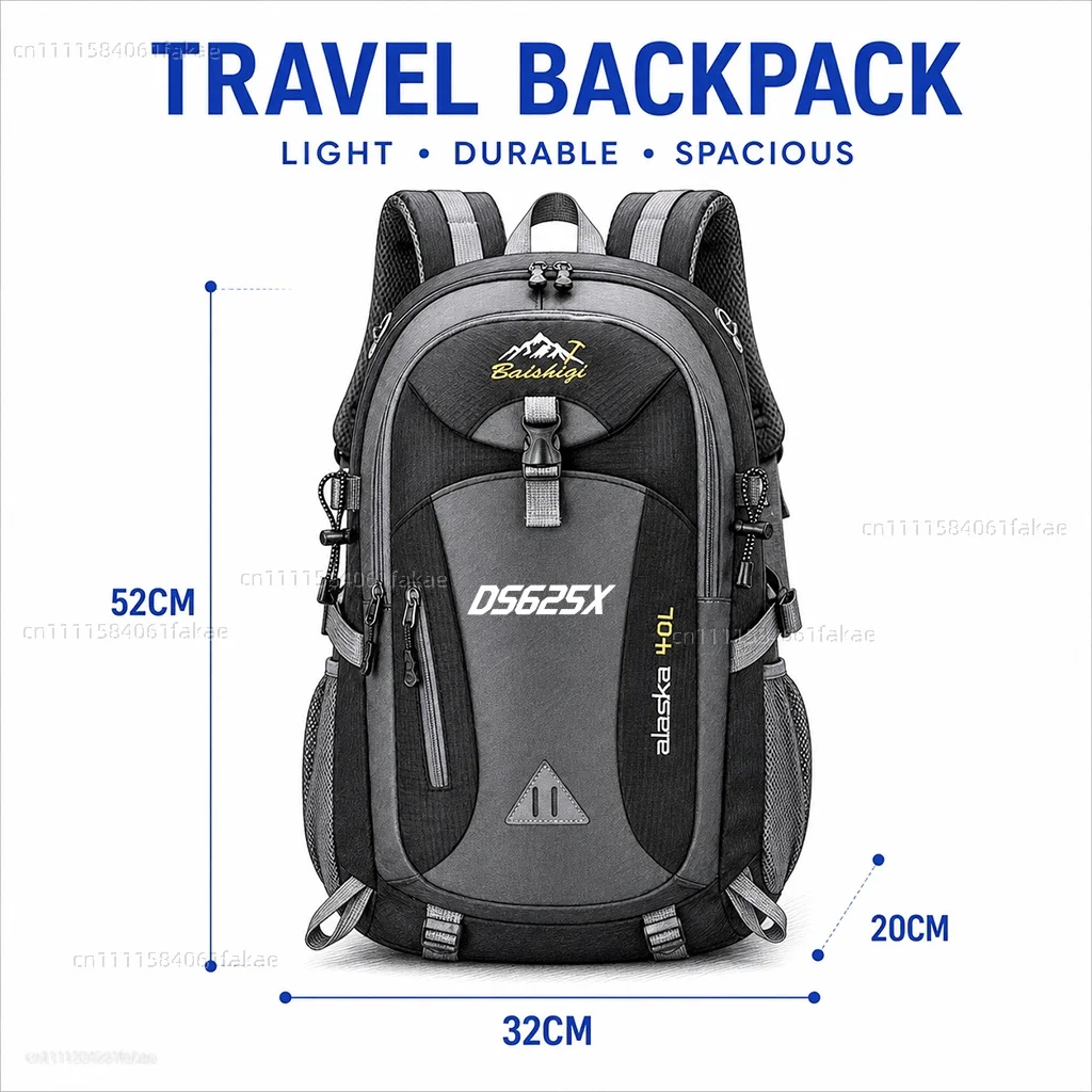For VOGE 625 DSX DSX625 DS 625X Motorcycle Backpack 40L Waterproof Travel Backpack Outdoor Hiking Camping Daypack Lightweight
