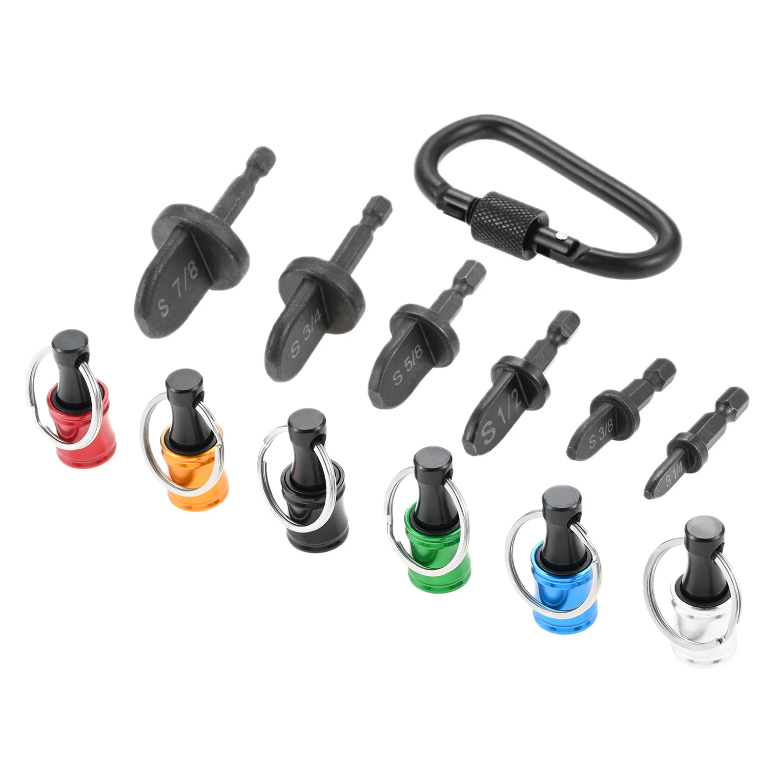 Air Conditioner Flaring เครื่องมือเจาะเจาะท่อทองแดง Expender พร้อมพวงกุญแจ Carabiner HVAC Swaging เครื่องมือ 1/4 3/8 1/2 5/8 3/4 7/8