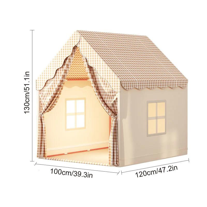 Tenda da gioco per bambini Tenda da castello principessa giocattolo Tende da gioco pieghevoli portatili Regalo di compleanno di Natale per ragazze e ragazzi