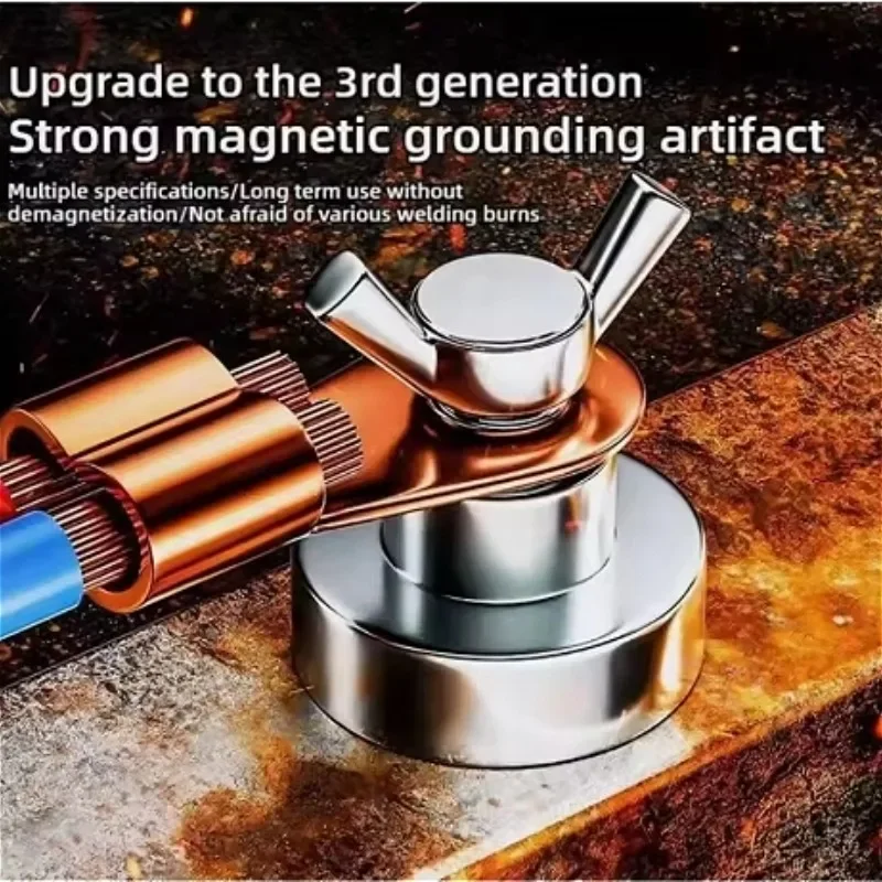 Grounding Device Magnet Welding Machine Ground Wire Clamp Magnet Strong Wire Clamp Welding Auxiliary Tool Accessories