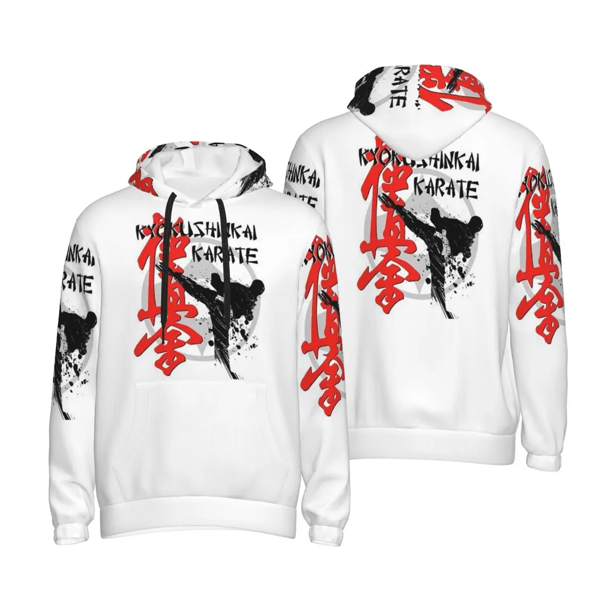 

Киокушин Каратэ Бусидо Значения Толстовки Harajuku Пуловер Осень Зима Мужчины Женщины Толстовка Топы с Длинными Рукавами