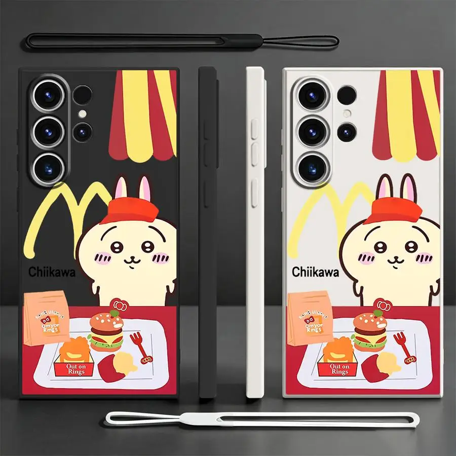 Phone Cover Case for Samsung Galaxy S26 S21 Plus S25 Edge Note 20 10 Ultra S23 S24 Ultra S22 S20 FE C-Chiikawas Usagi