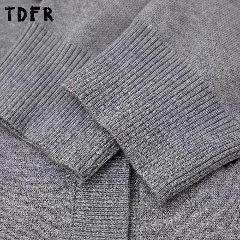 Suéter de Jacquard con dibujos de cachorros para hombre, suéter de punto Retro informal holgado de manga larga con cuello redondo y una botonadura, Otoño e Invierno