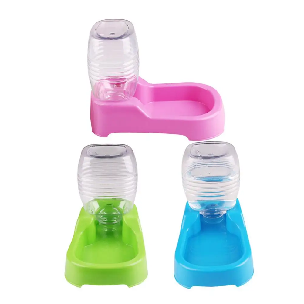 

500 Ml Drinking Bowl Dog Auto Waterer Pink Self for Dogs Feeder Watering Green Feeding Gravity