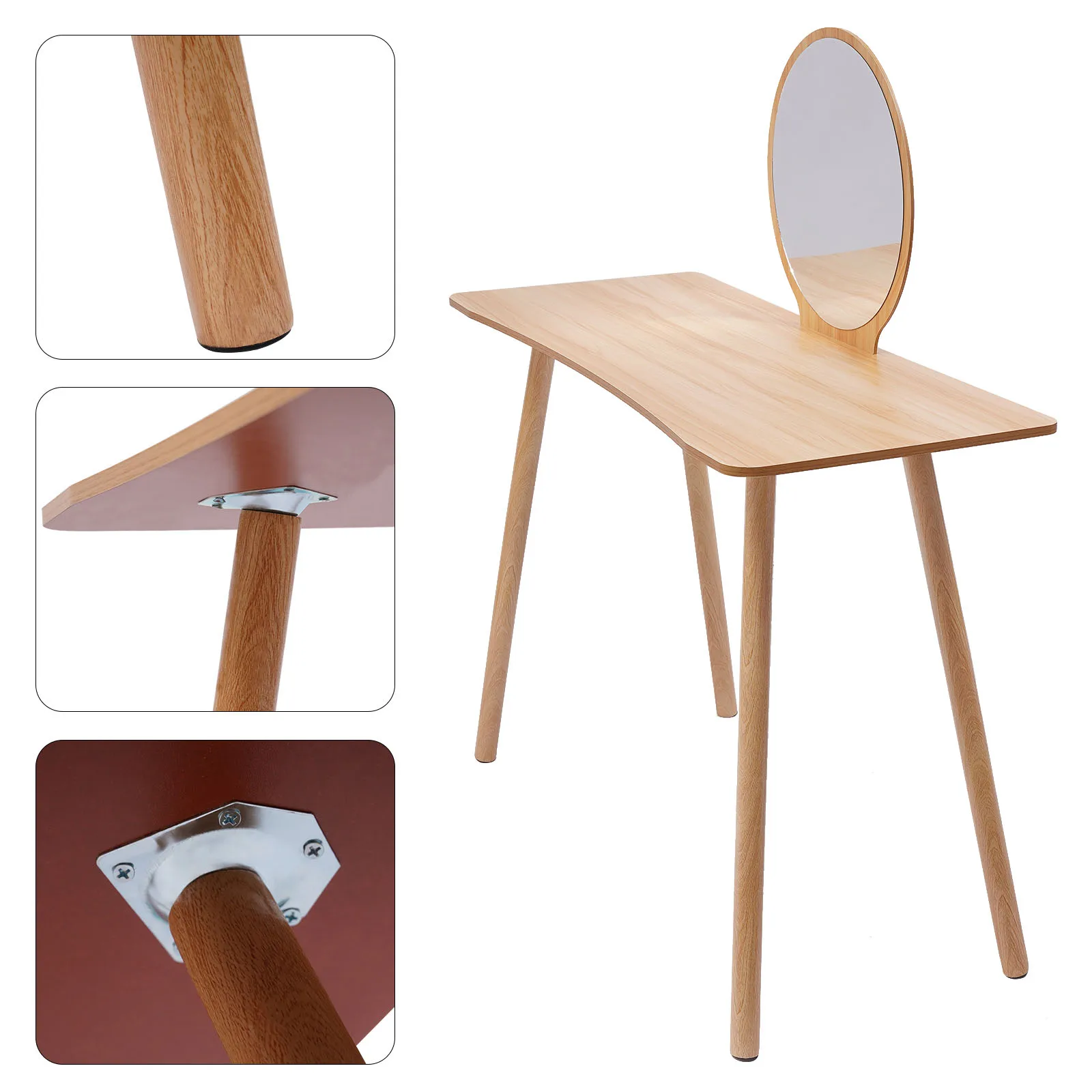 Miroir de maquillage en spanTable simple, chaise en spanTable, commode, vanité, meubles, mode