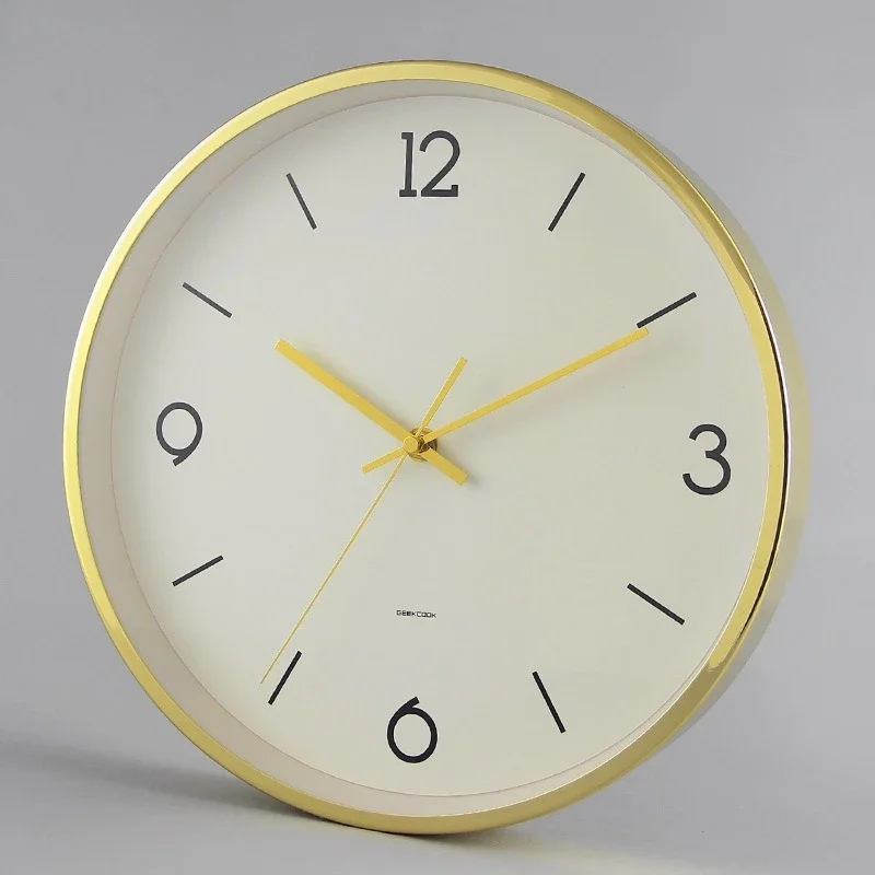Bedroom Clockwork Wall Clock Noiseless Office Accessories Kitchen Wall Clock Mechanic Silent Horloge Murale Room Decoration