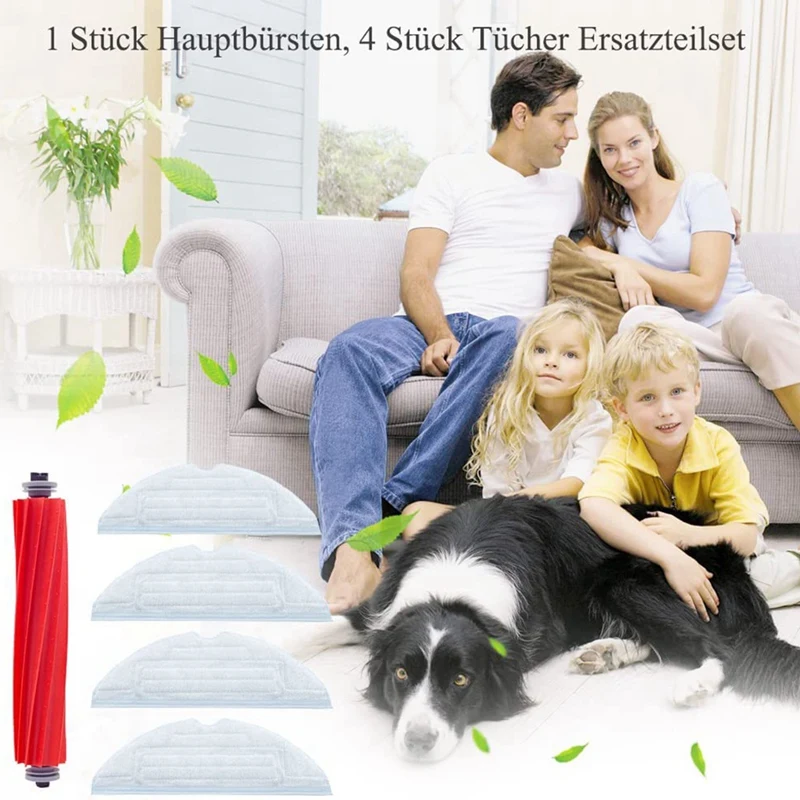 روبوتات مكنسة كهربائية فرشاة رئيسية ، ملحقات وسادة ممسحة ، متوافقة لروبوروك S7 ، T7S