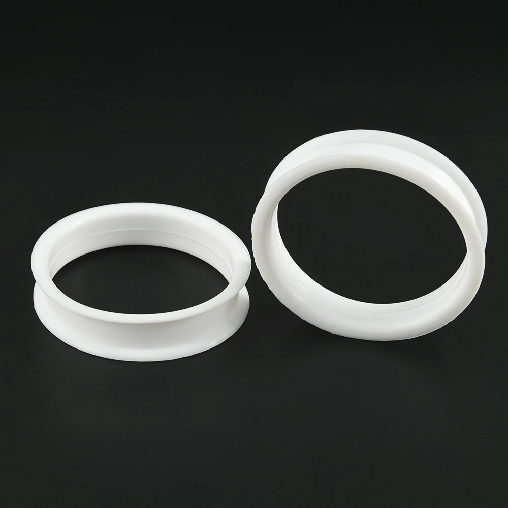 PAIR- Silicone Flexible Double Flared Ear Plugs Hollow Ear Flesh Tunnel Plug Ear Gauge Stretchers Piercing Jewelry 3mm-50mm